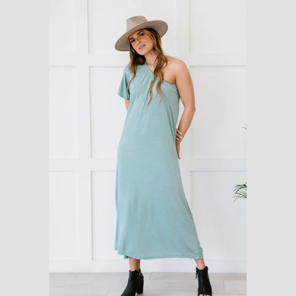 Last One New Dash of Sass One-Shoulder Dress - Picture 1 of 5